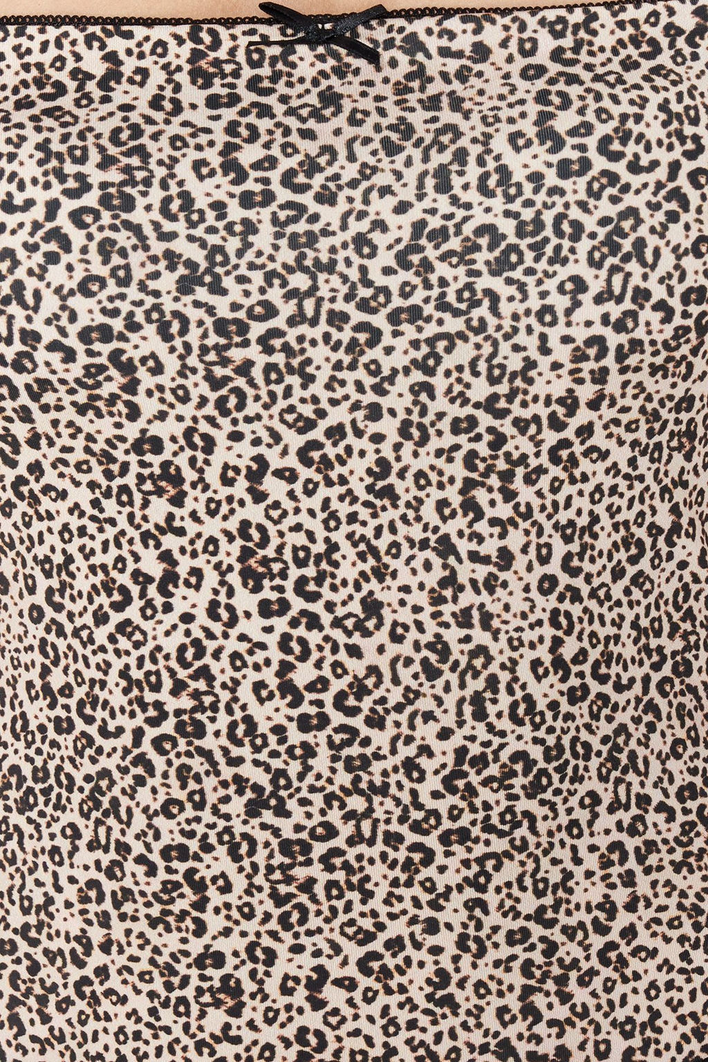 Trendyolmilla Kahverengi Leopar Bask?l? Ask?l? Crop Super Esnek Orme Bluz TWOSS24BZ00644  фото 4