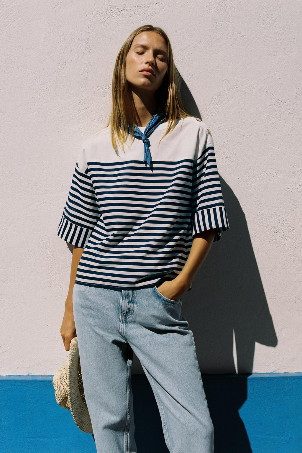 STRIPED LINEN BLEND SHIRT