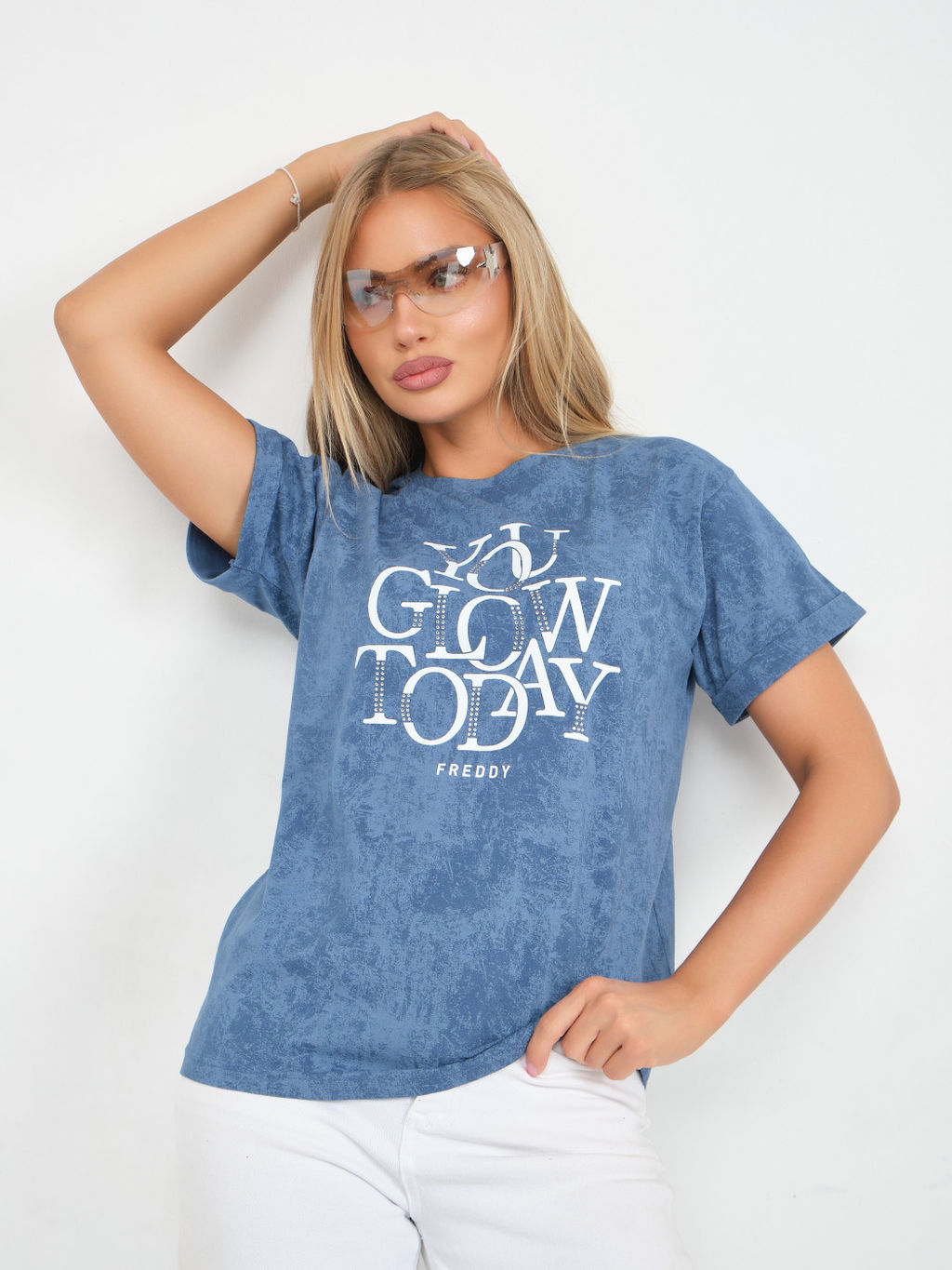 Футболка варенка Хлопок 100% Лиона индиго - Ивассорти фото 6