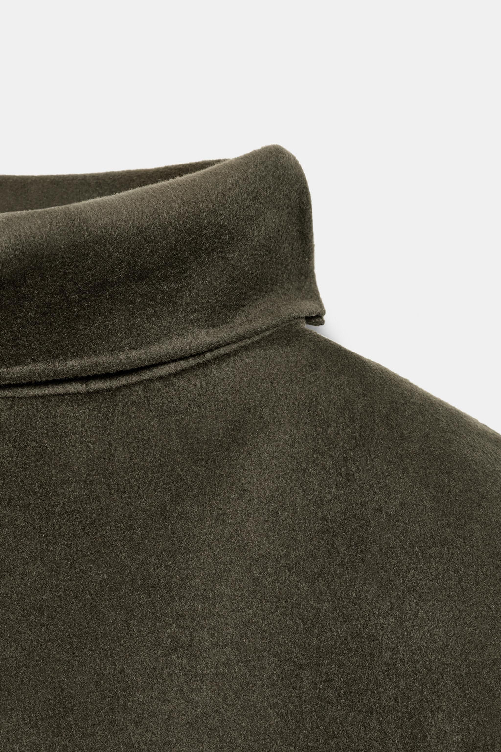 SHORT WOOL FRINGED CAPE - Zara фото 6