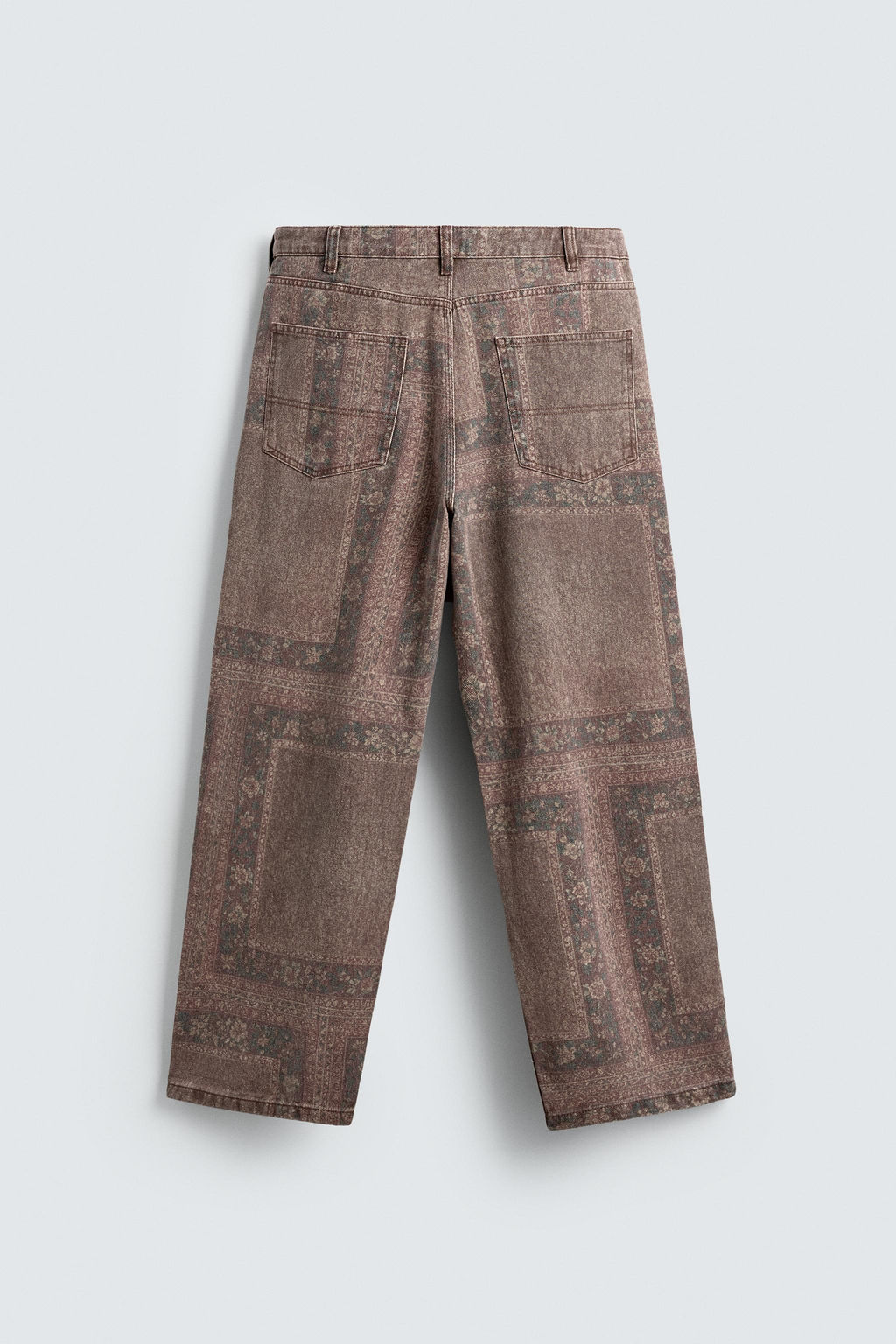BANDANA PRINT BAGGY FIT TROUSERS - Zara фото 7