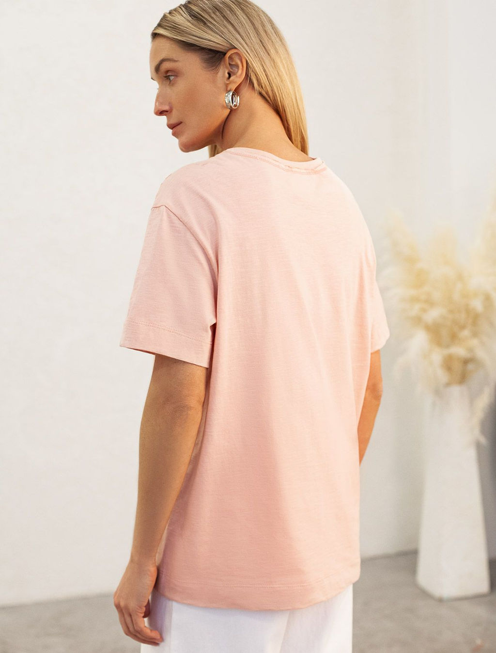 Футболка из фактурного полотна из 100% хлопка