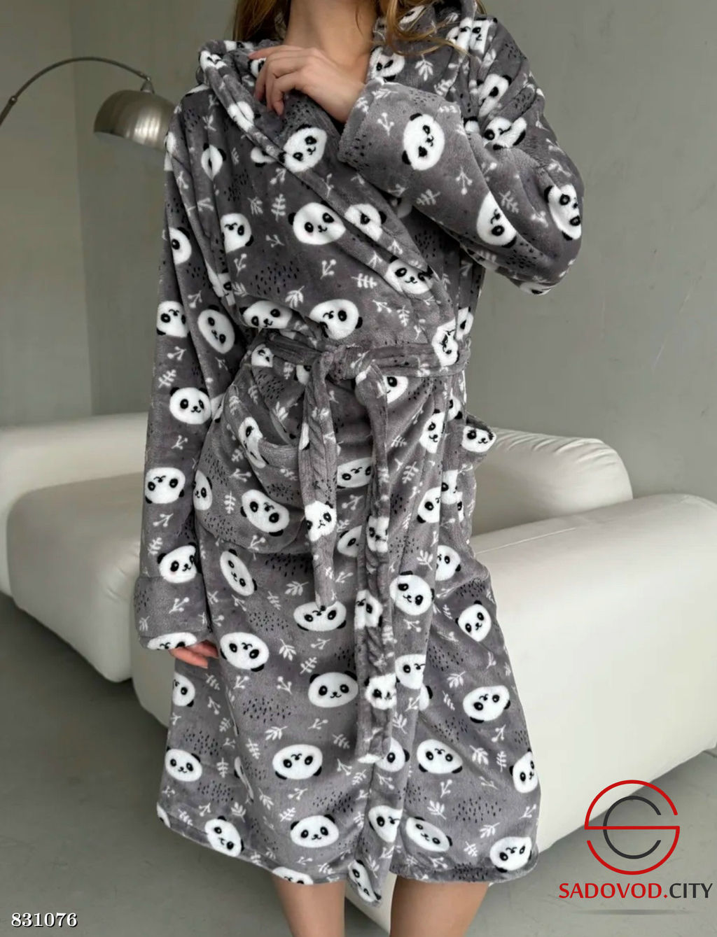 Халат женский с поясом