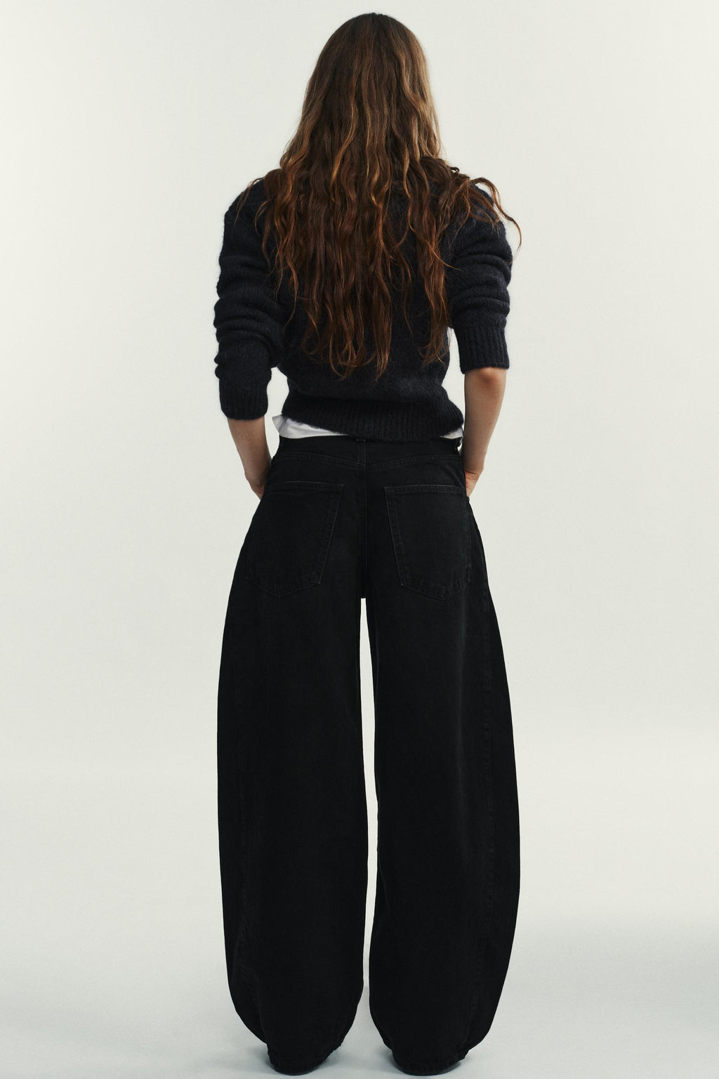 TRF OVERSIZE MID-WAIST JEANS - Zara фото 13