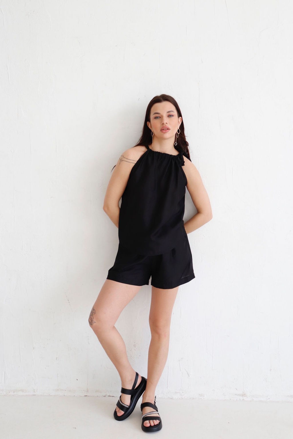 12587 Костюм из топа и шорт чёрный - Martichelli фото 3