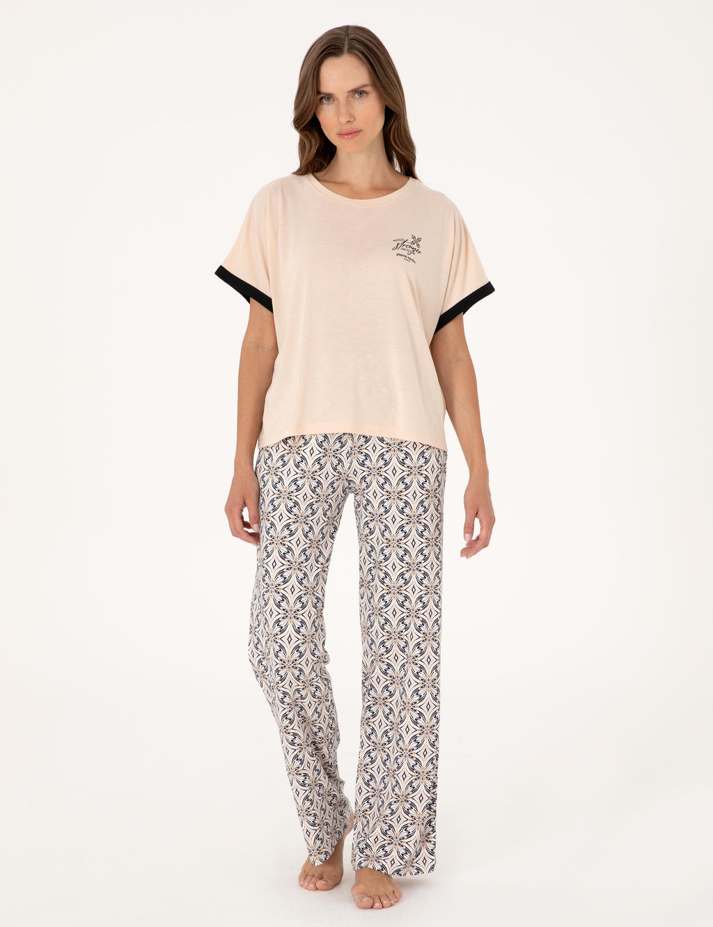 Bej K_sakollu Pijama Tak_m_ - Pierre cardin фото 4