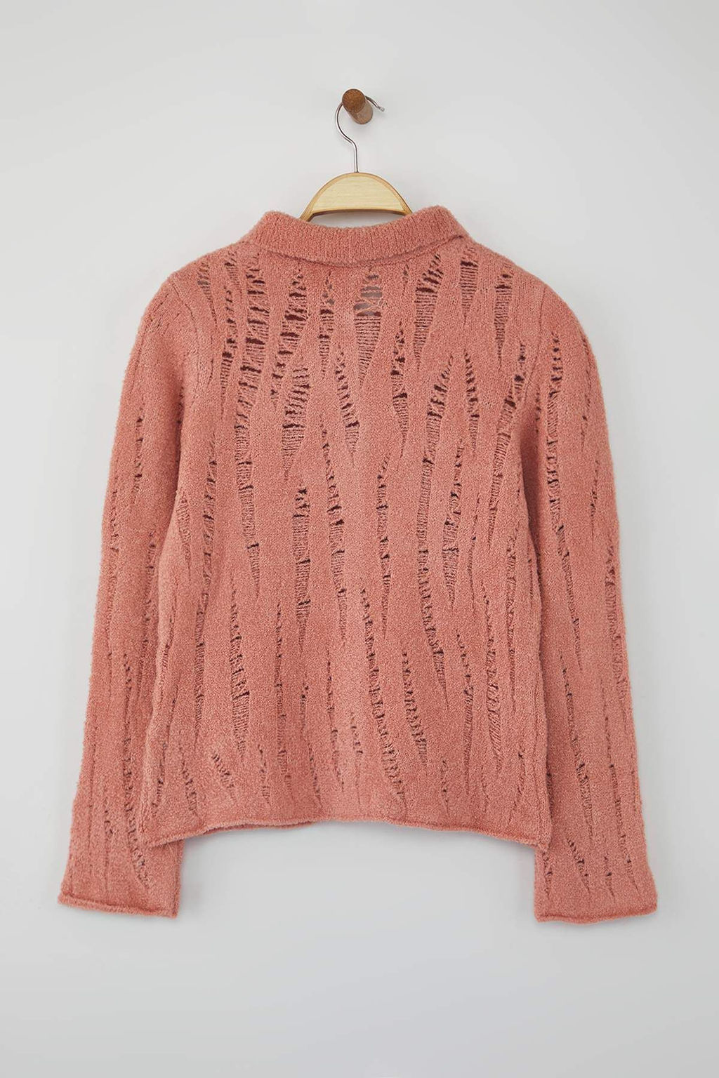 Indigo Fitted/Vucuda Oturan Buklet Iplikli Triko H?rka TWOAW26HI00192 - Trendyolmilla фото 6