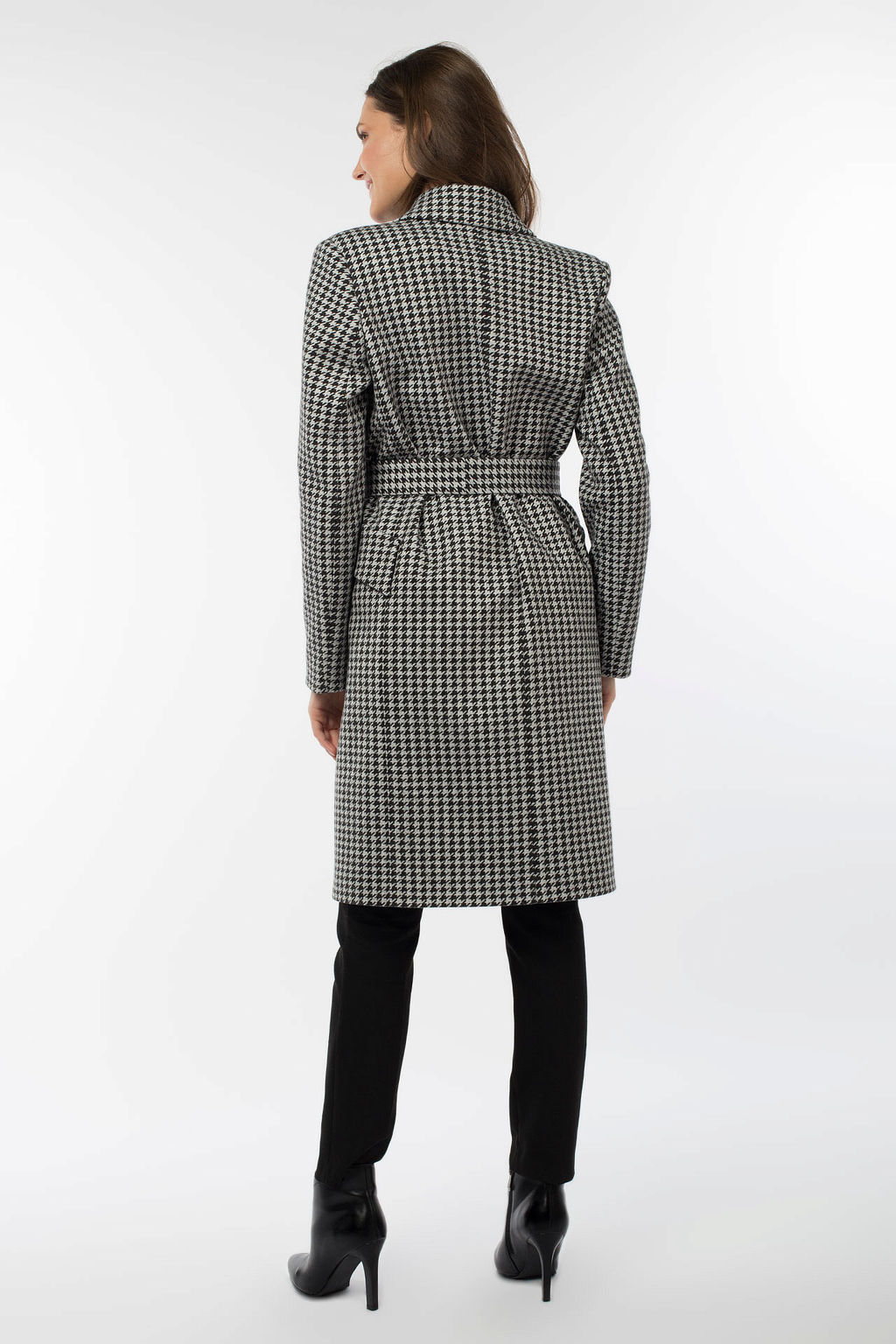 01-10495 Пальто женское демисезонное (пояс) - El podio фото 6