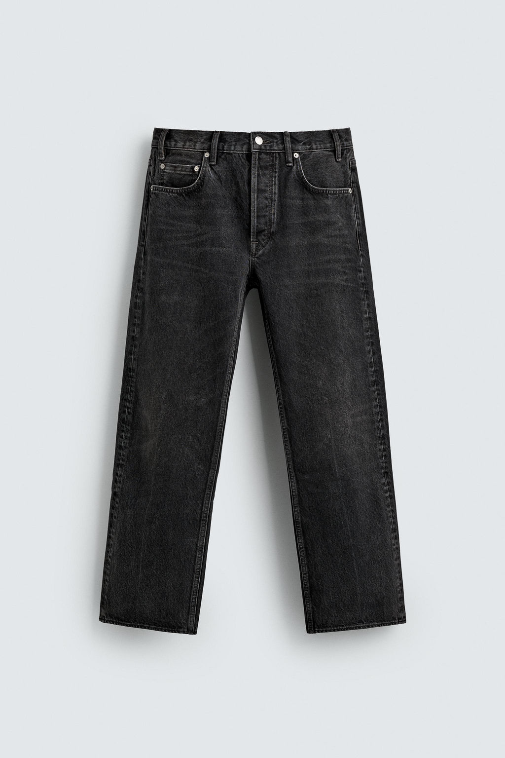 JEANS STRAIGHT FIT BOOTCUT AARON LEVINE X ZARA / Negro  фото 8