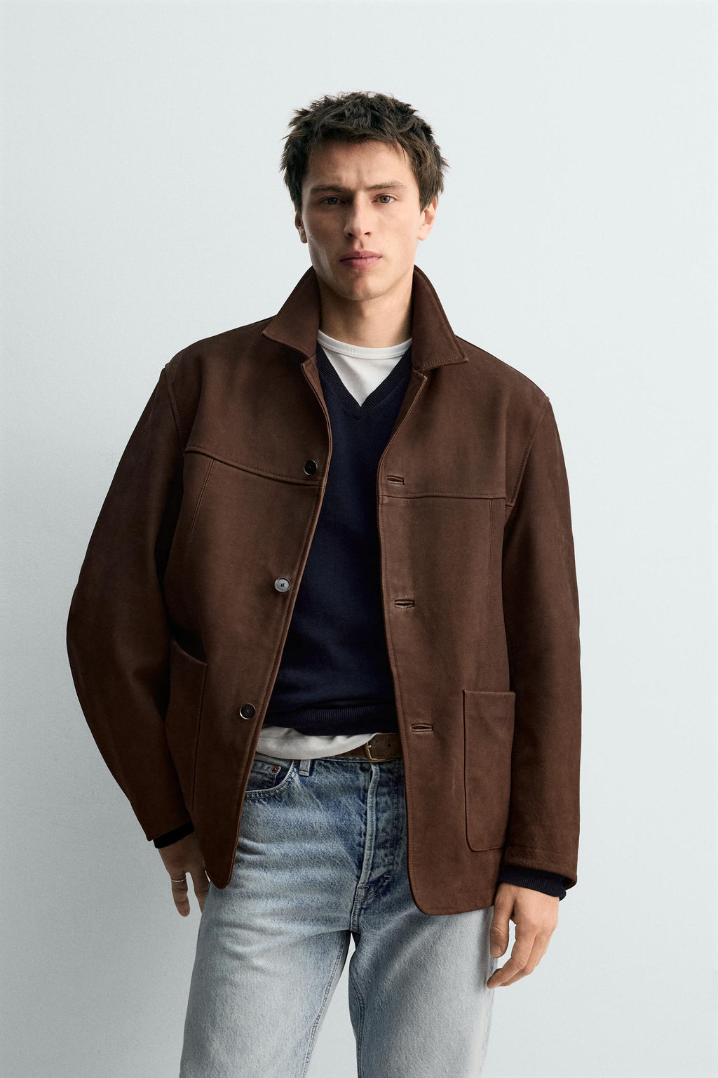 LIMITED EDITION LEATHER JACKET - Zara фото 2