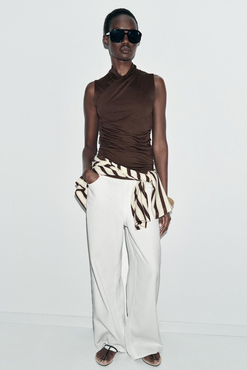 DRAPED GATHERED TOP - Zara фото 9