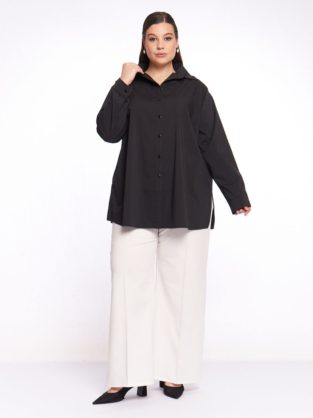 Блузка чёрная BL31282BLK01