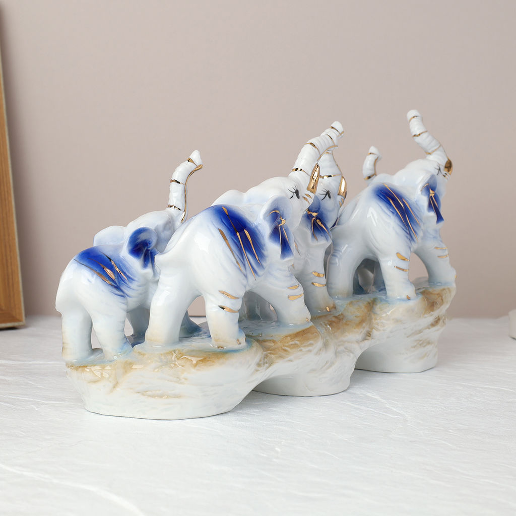Статуэтка Слоны 13х23 см / W124 /уп 36/
