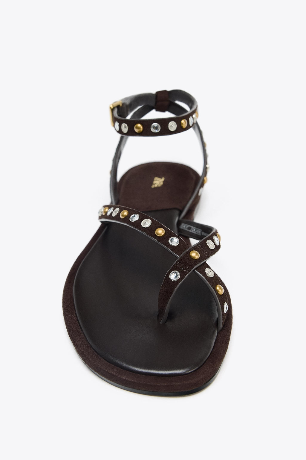 BEADED LEATHER SANDALS - Zara фото 9