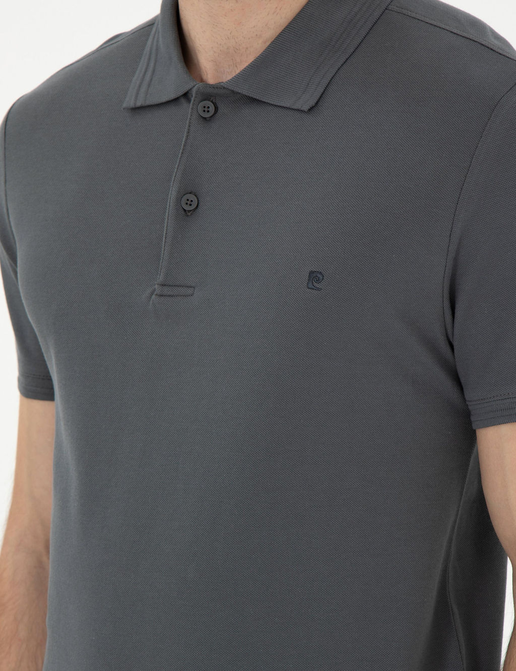 Antrasit Slim Fit Basic Ti__rt