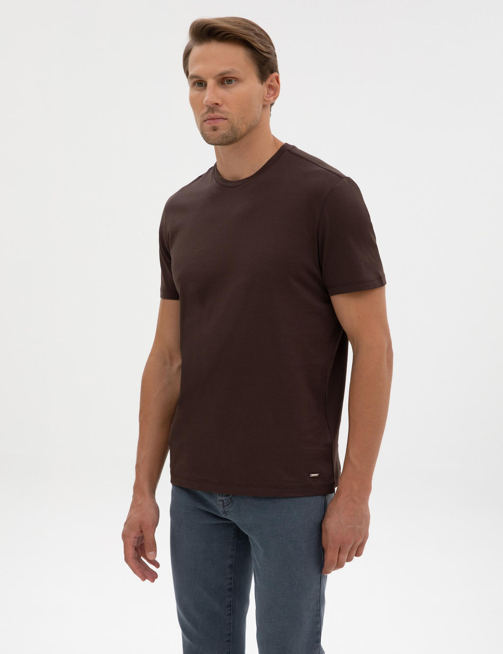 Kahverengi Slim Fit Basic Ti__rt - Pierre cardin фото 10