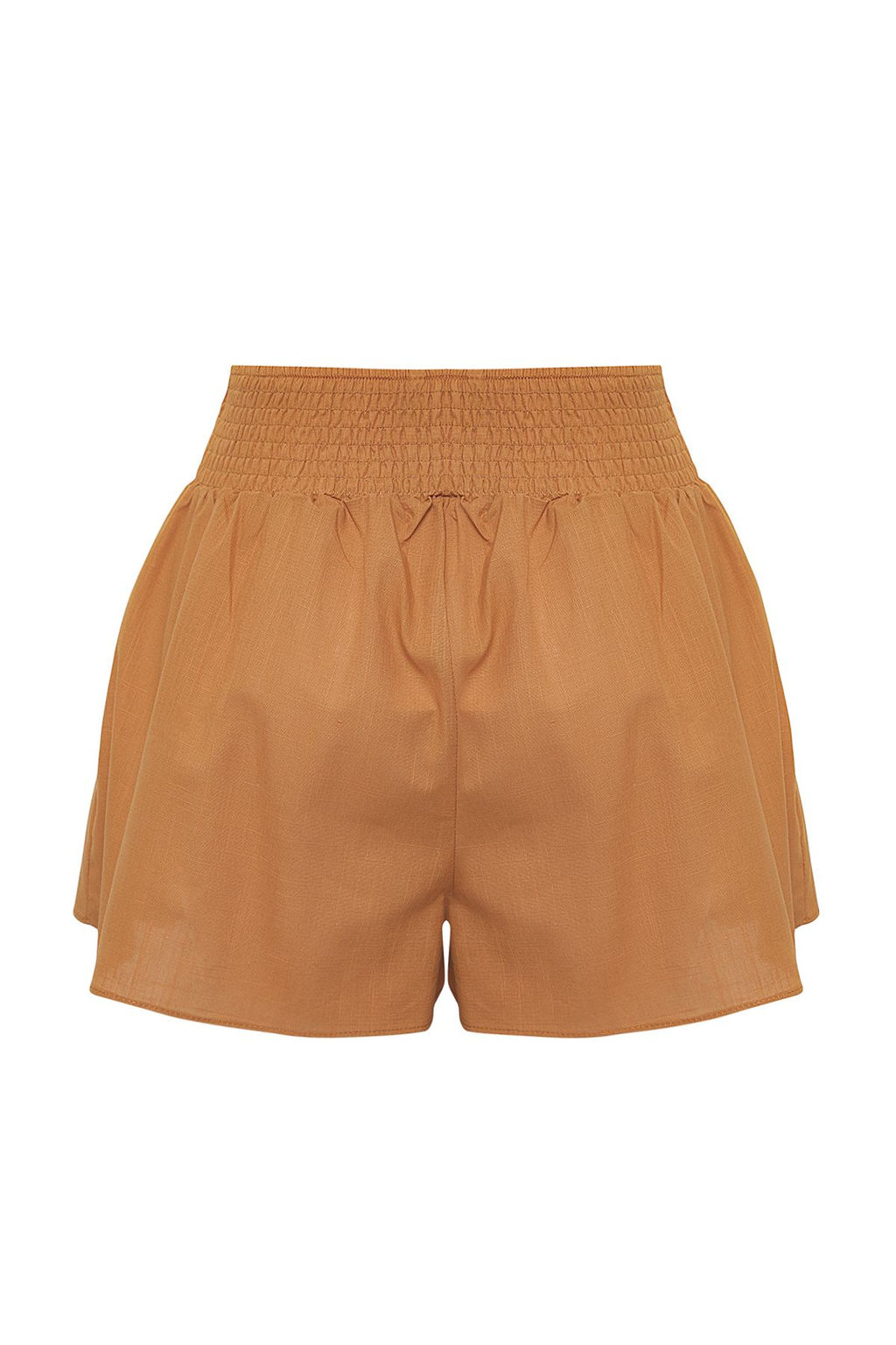 Trendyolmilla Siyah Flaml? Pamuk Volanl? Plaj Sort TBESS25SR00011  фото 6