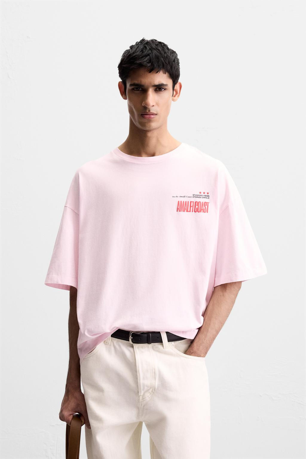 CONTRAST PRINTED T-SHIRT - Zara фото 2