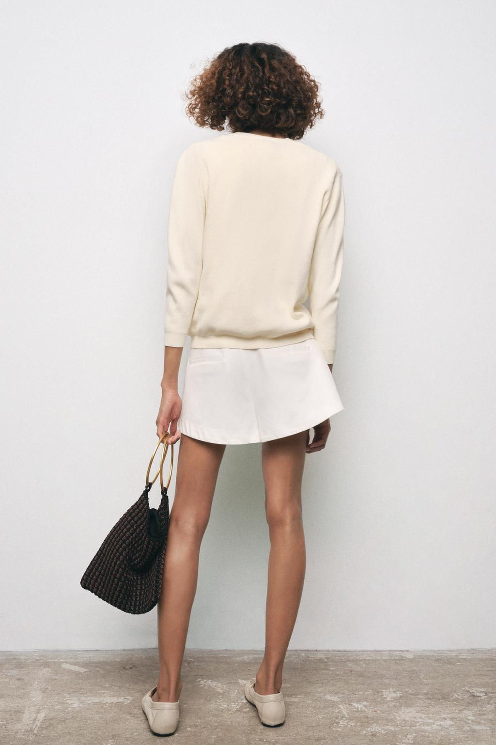 PLAIN KNIT CARDIGAN - Zara фото 3