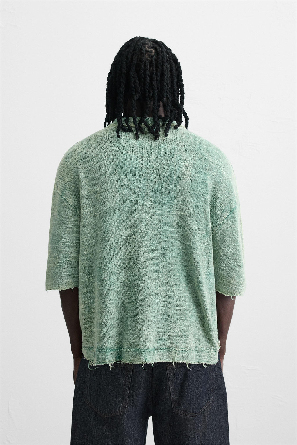 WASHED KNIT POLO SHIRT - Zara фото 3