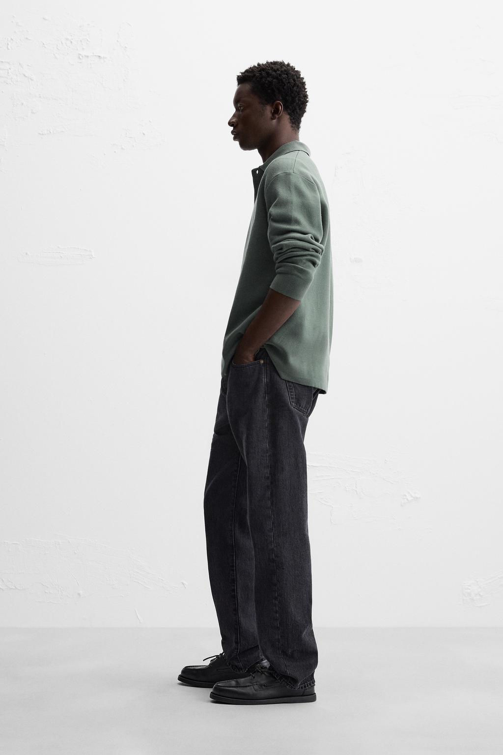 VISCOSE BLEND KNIT POLO SHIRT - Zara фото 28
