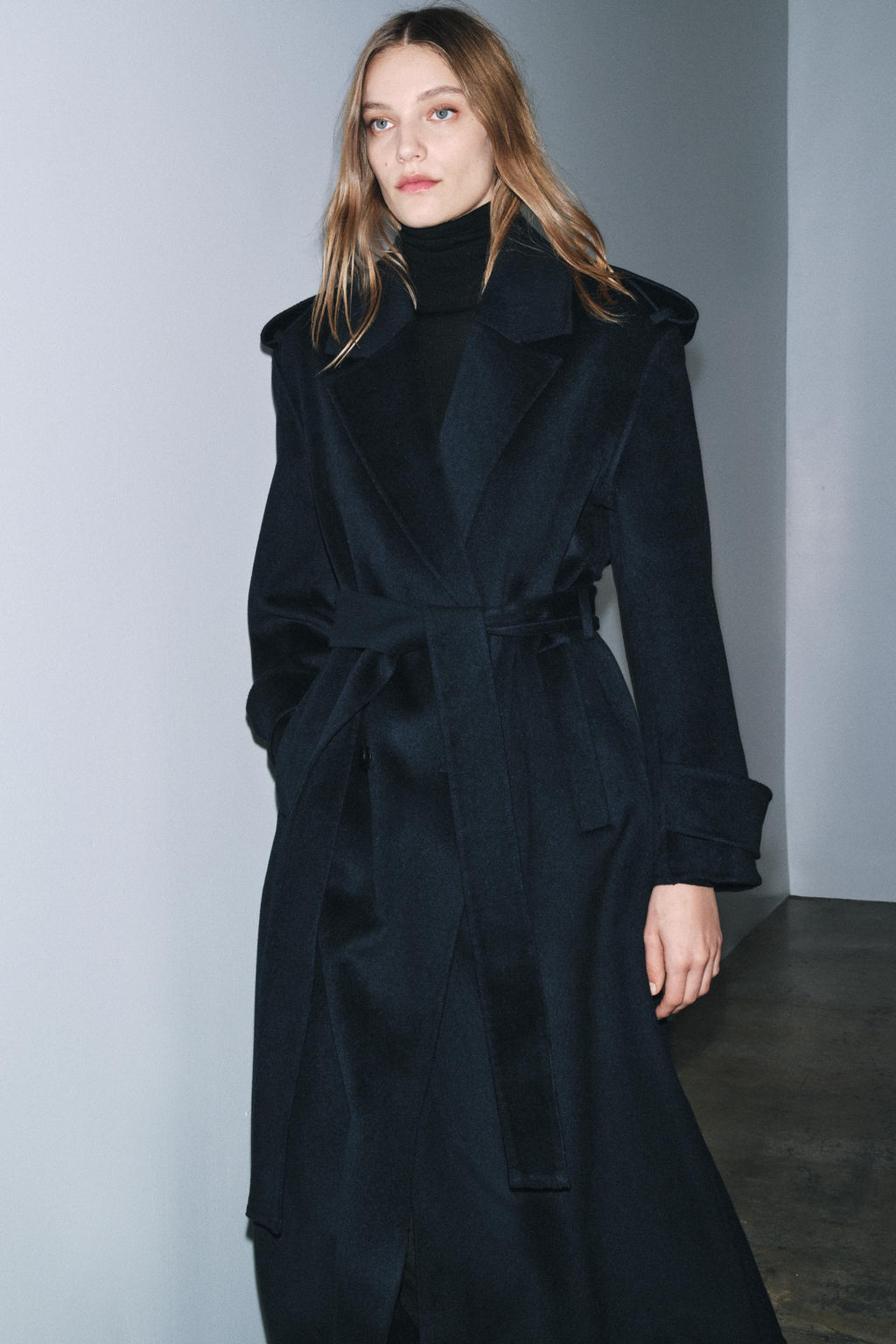 LONG WOOL BLEND COAT ZW COLLECTION LIMITED EDITION - Zara фото 2