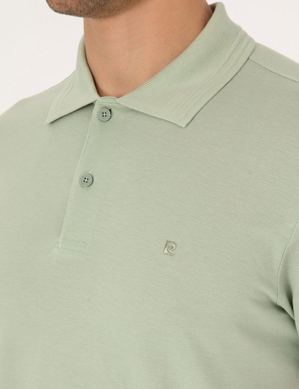 _a_la Slim Fit %100 Pamuk K_vr_lmaz D__meli Polo Yaka Basic Ti__rt