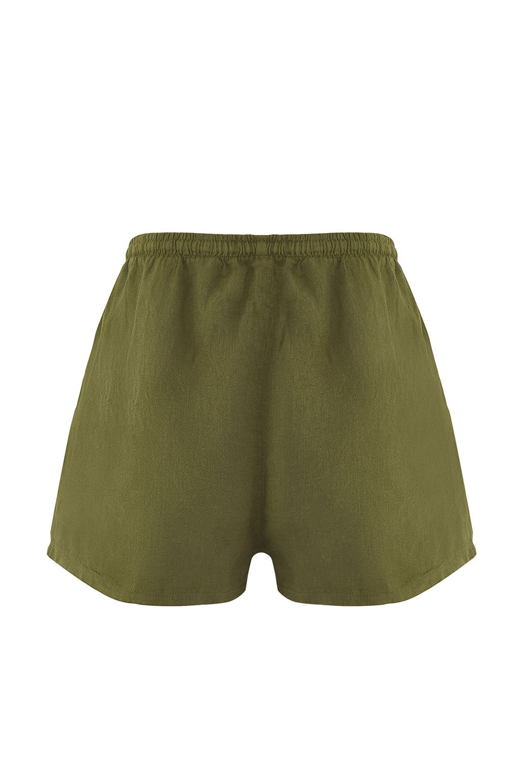 TRENDYOLMILLA Siyah Dokuma %100 Keten Plaj Sort TBESS25SR00013  фото 9