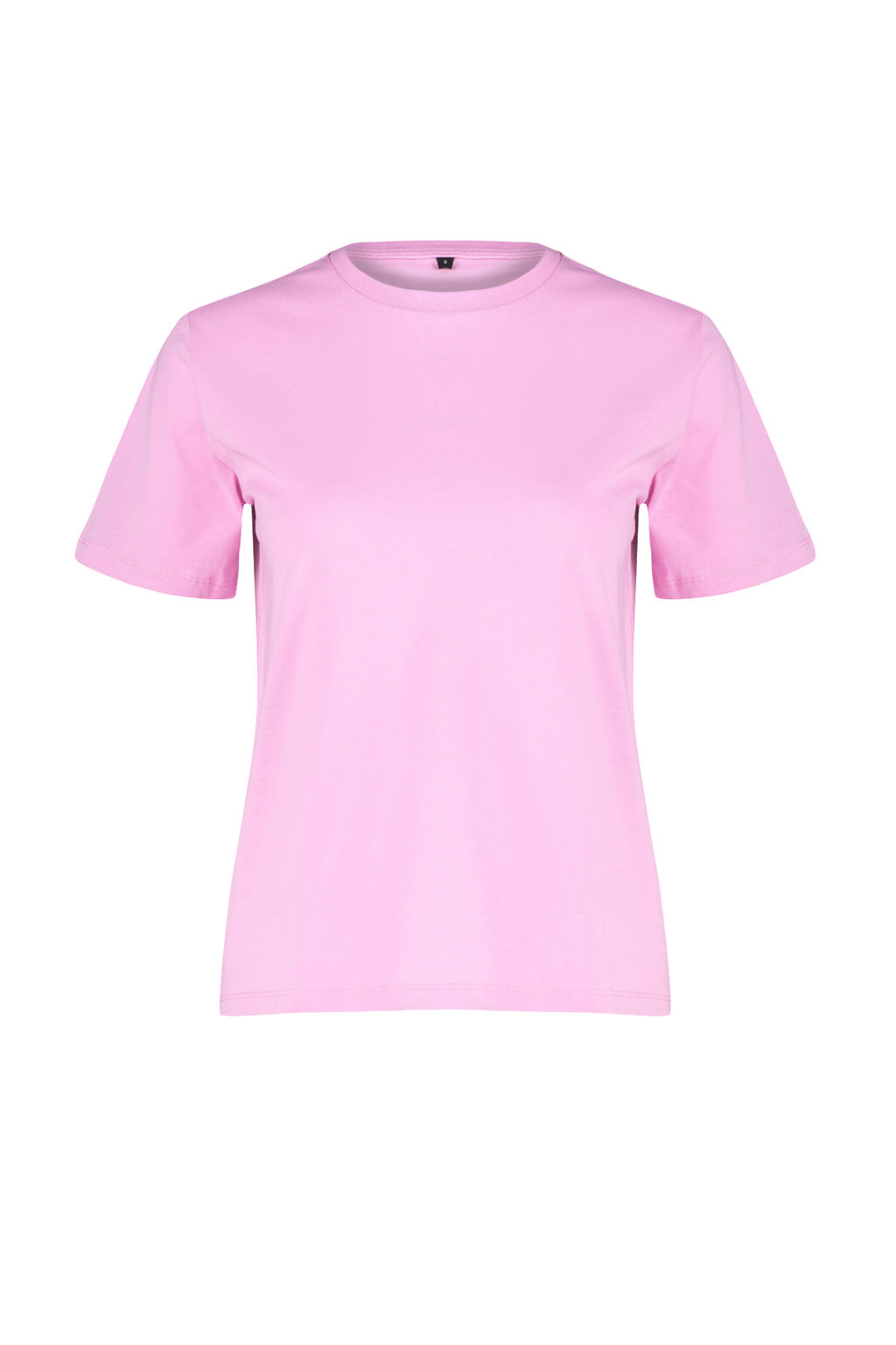 Pembe %100 Pamuk Basic Bisiklet Yaka Orme T-Shirt TWOSS23TS00000