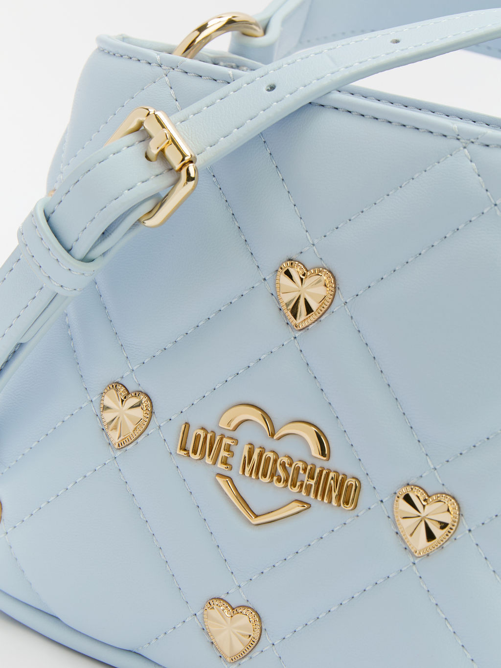 Женская сумка с ручками LOVE MOSCHINO SWEET STUDS Артикул 4377183, небесно-голубой  фото 5
