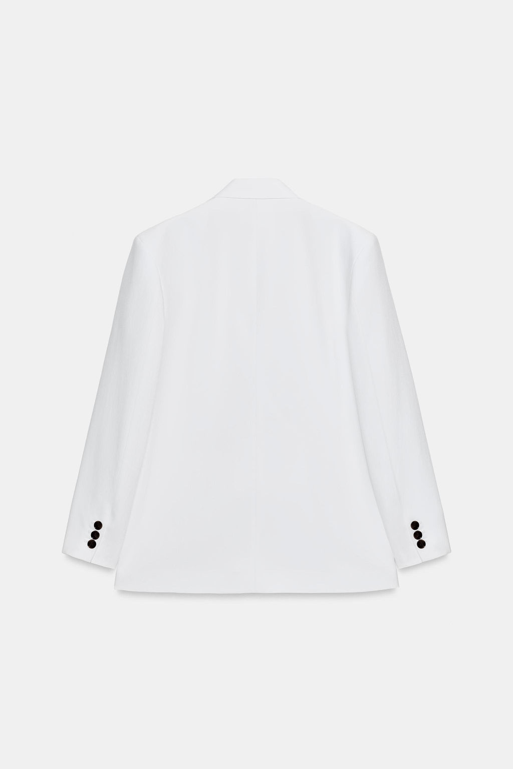 BLAZER CRUZADA OVERSIZE HOMBRERAS / Blanco - Zara фото 8