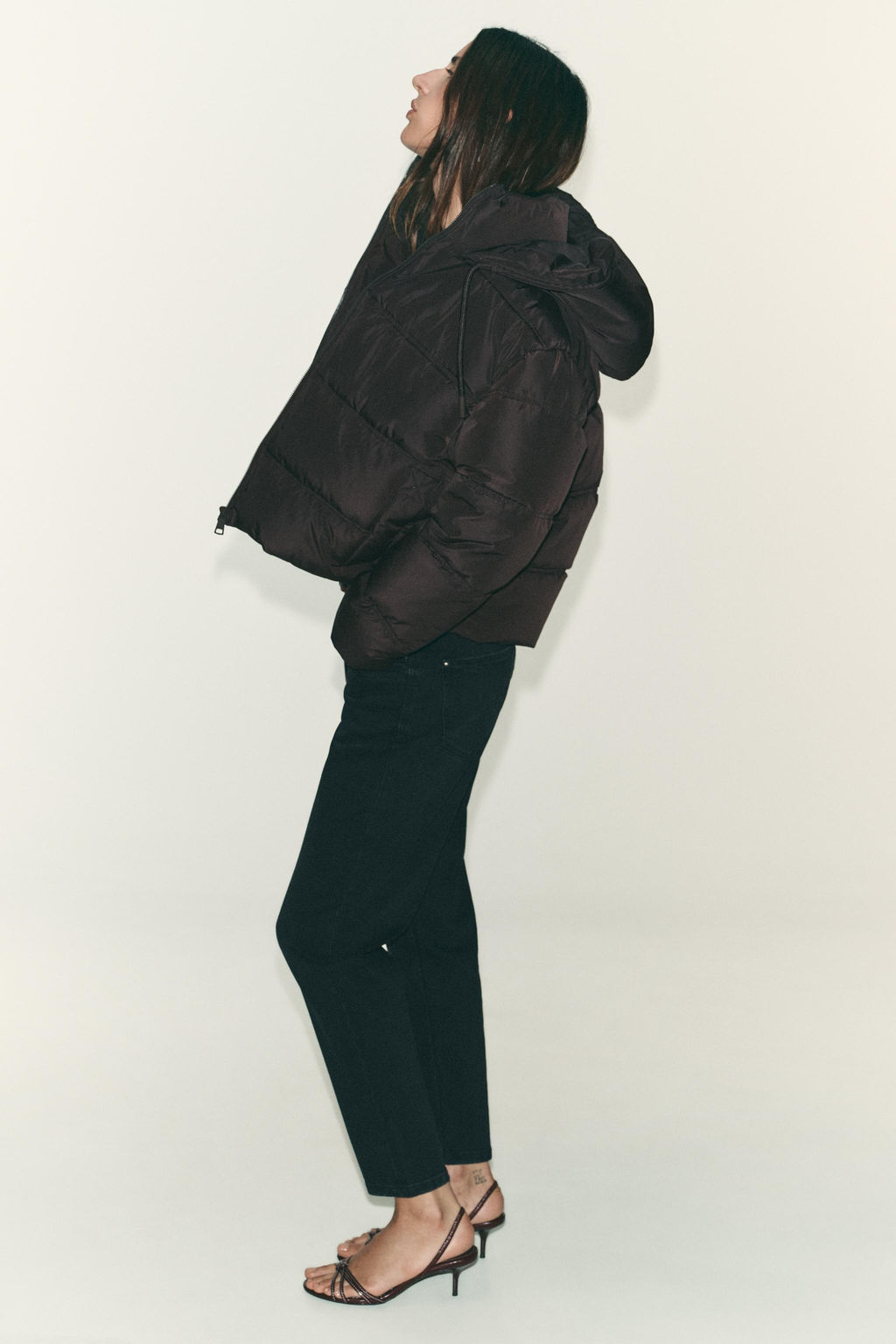 WATER AND WIND PROTECTION SHORT PUFFER ANORAK - Zara фото 2