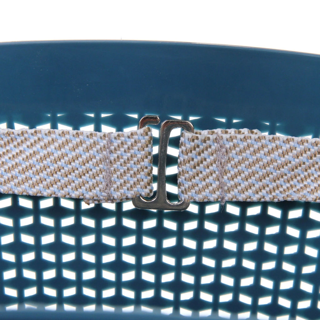 Корзинка для хранения с ручками "ЛИБЕРТИ", цвет серо-голубой, 41*21*28,5см (лейбл)