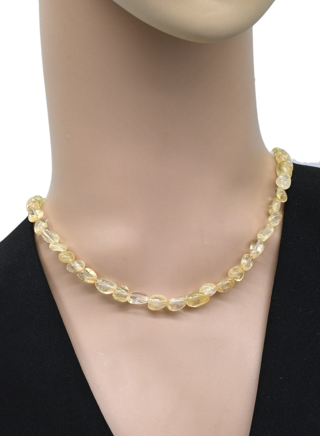 Бусы из цитрина галтовка, 41см