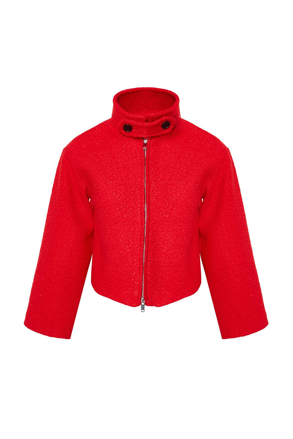 TRENDYOLMILLA K?rm?z? Yaka Detayl? Buklet Ince Ceket Mont TWOAW25MO00086 фото 8