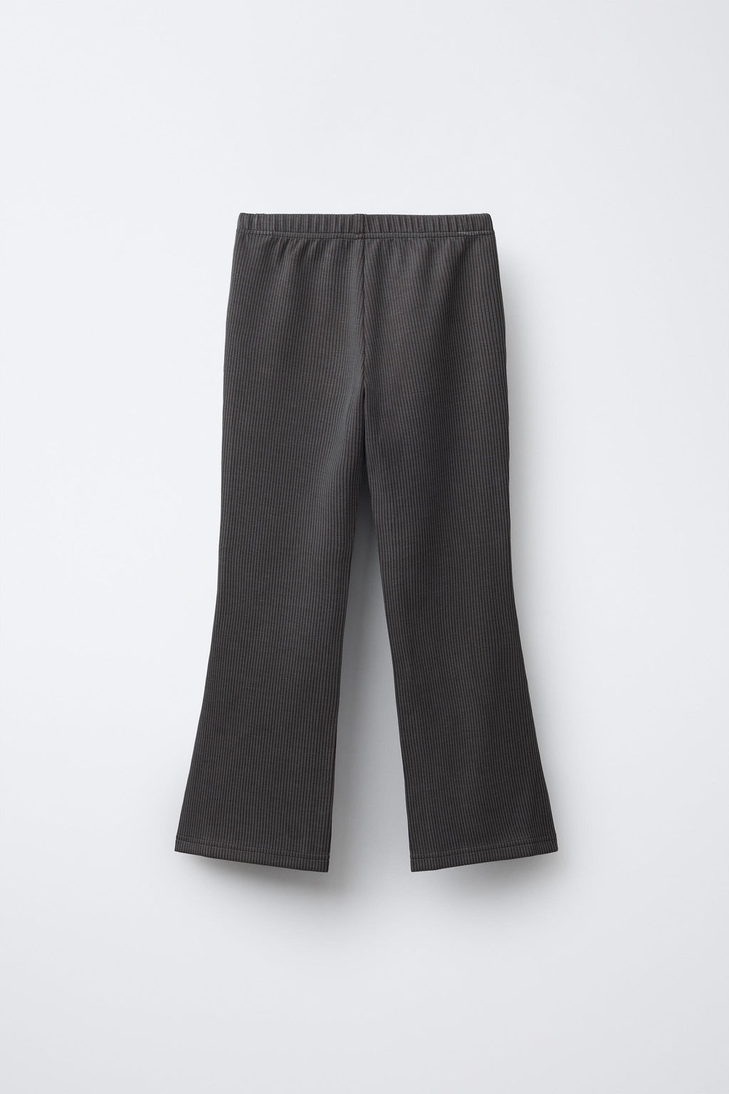 PANTAL?N RIB FLARE CON MODAL / Chocolate