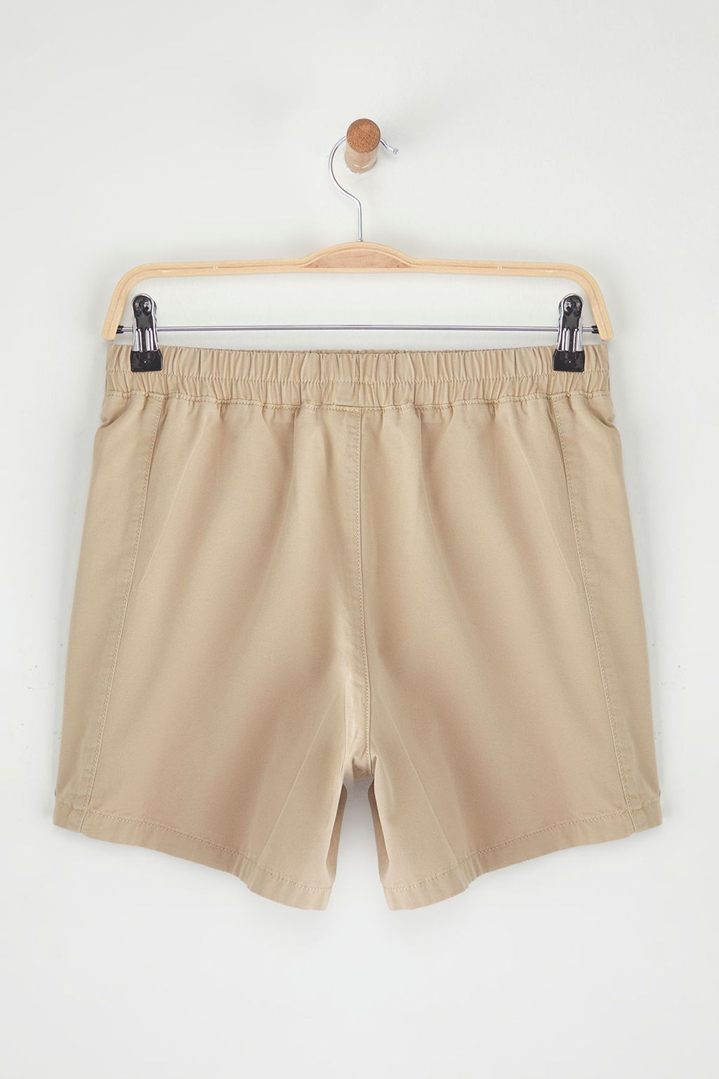 TRENDYOLMILLA Camel Yuksek Bel Lastikli Denim Sort TWOSS25SR00158 фото 7