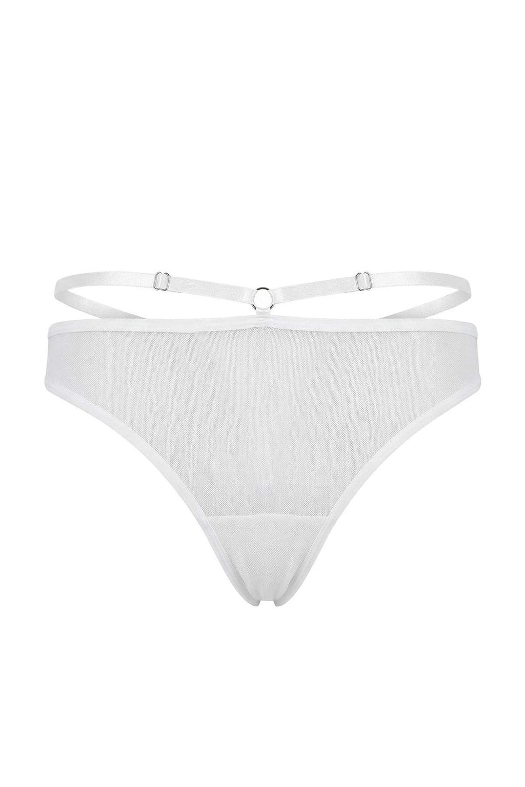 Siyah-Beyaz-K?rm?z? 3lu Tul Aksesuar Detayl? String Kulot THMSS26KU00013