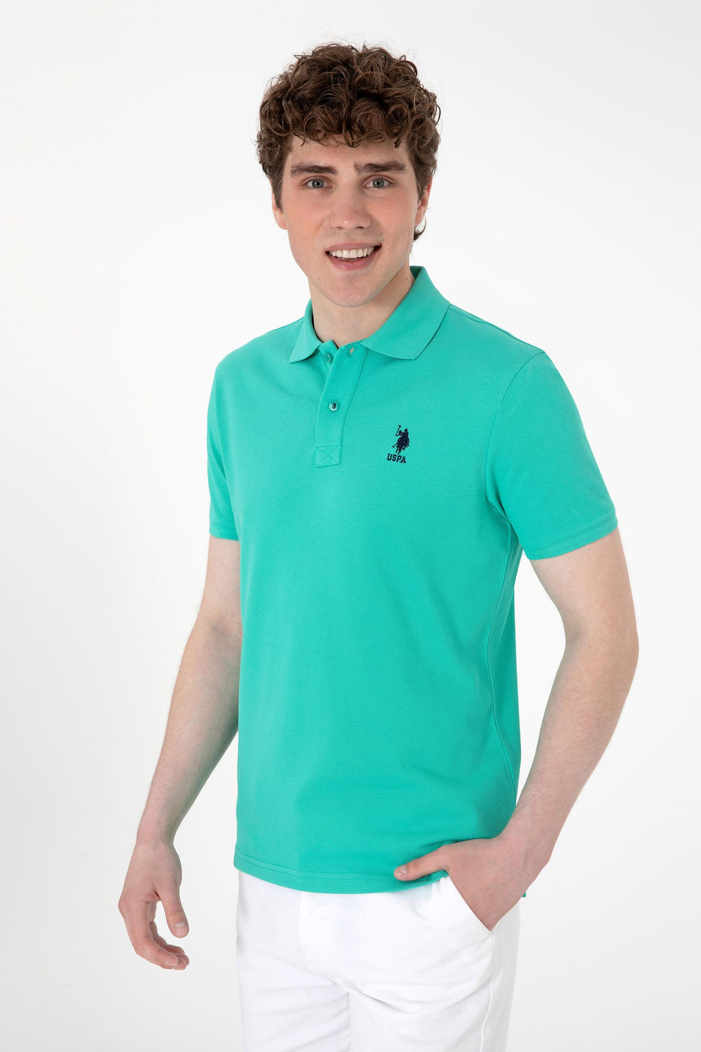 Erkek Slim Fit Polo Yaka Mint Basic Ti__rt Sepette S_rpriz _ndirim - U.s. polo assn фото 3
