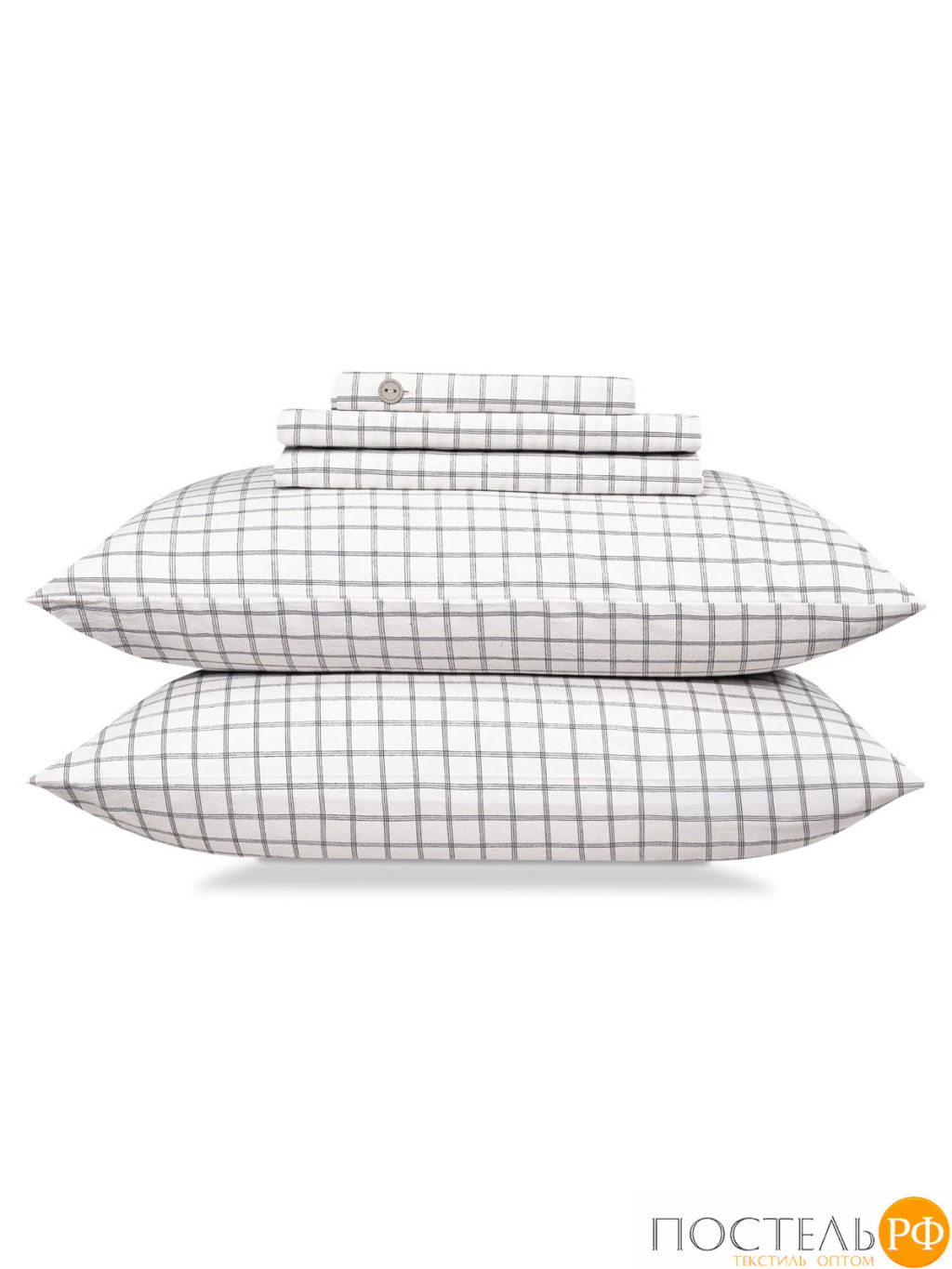 КПБ PRIME PRIVE ВАЛЬБО бел/черн (клетка)  фото 19