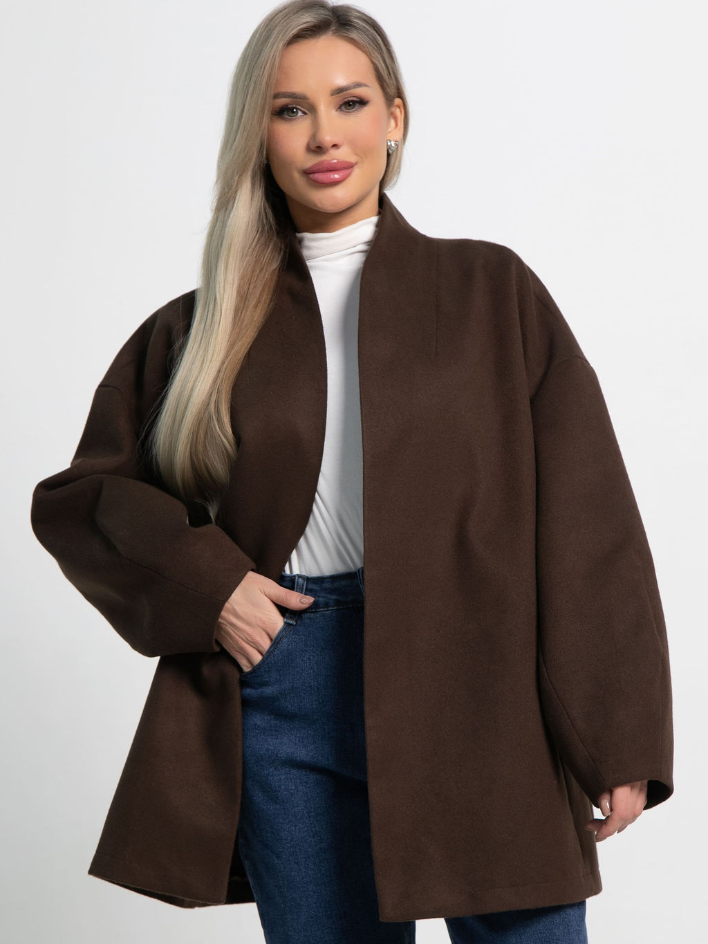 Пальто Мелания (горький шоколад) Б15185-5М - Lt collection фото 9