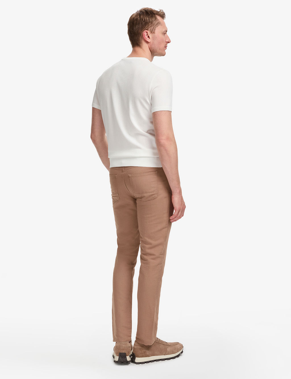Vizon Slim Fit Keten Kar___ml_ Kanvas Pantolon