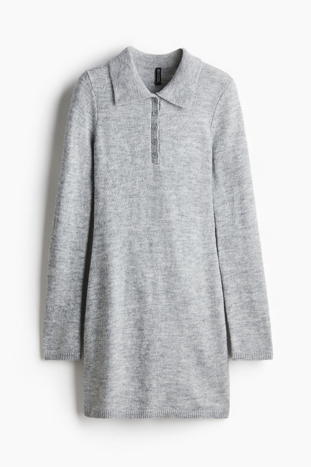 Fine-knit polo dress - H&m фото 7