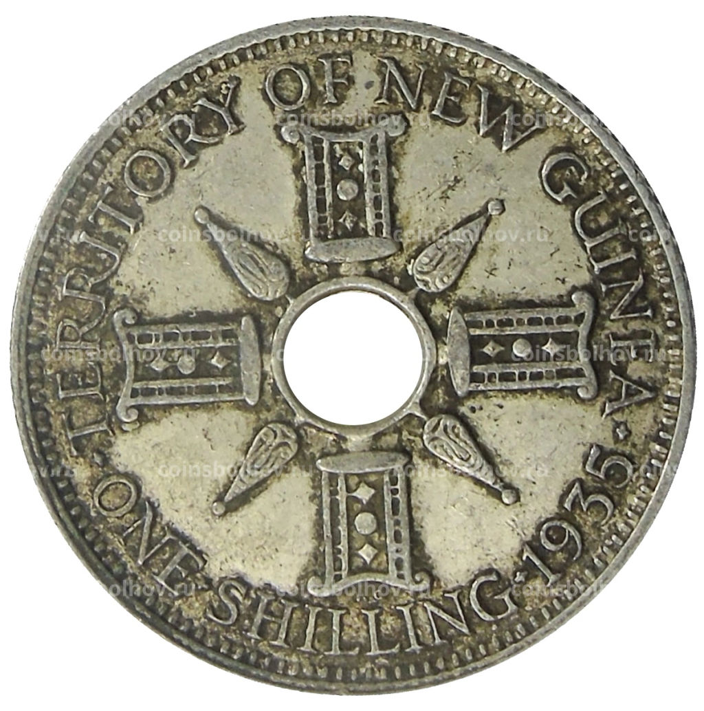 1 шиллинг 1935 года Британская Новая Гвинея