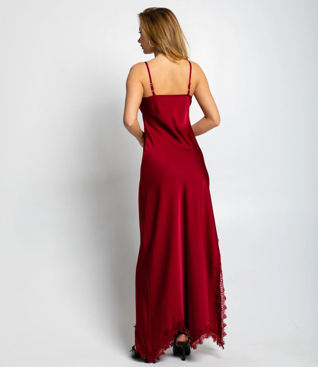 Платье #КТ2607 (4), бордовый