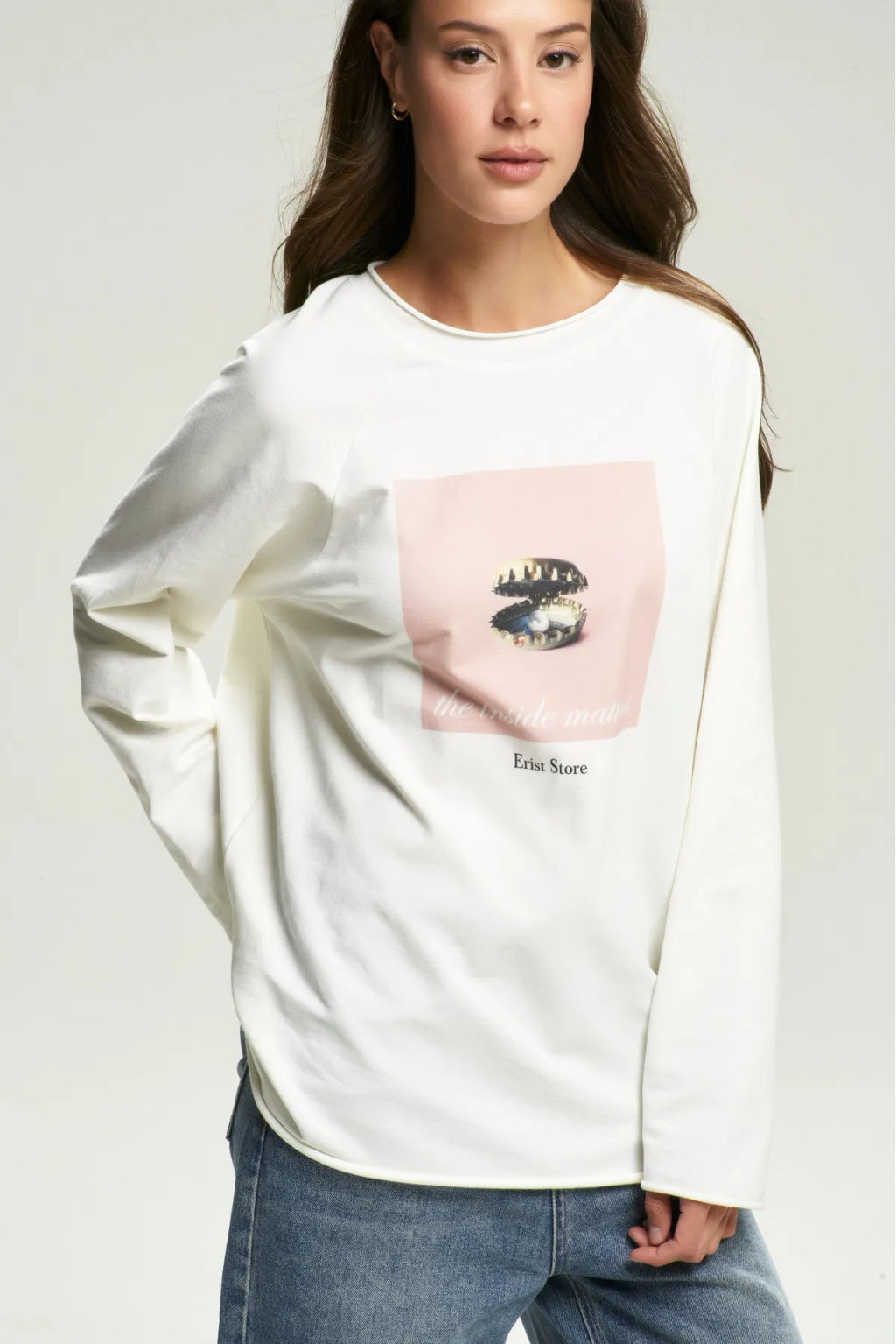 Лонгслив INSIDE White - Erist store фото 5