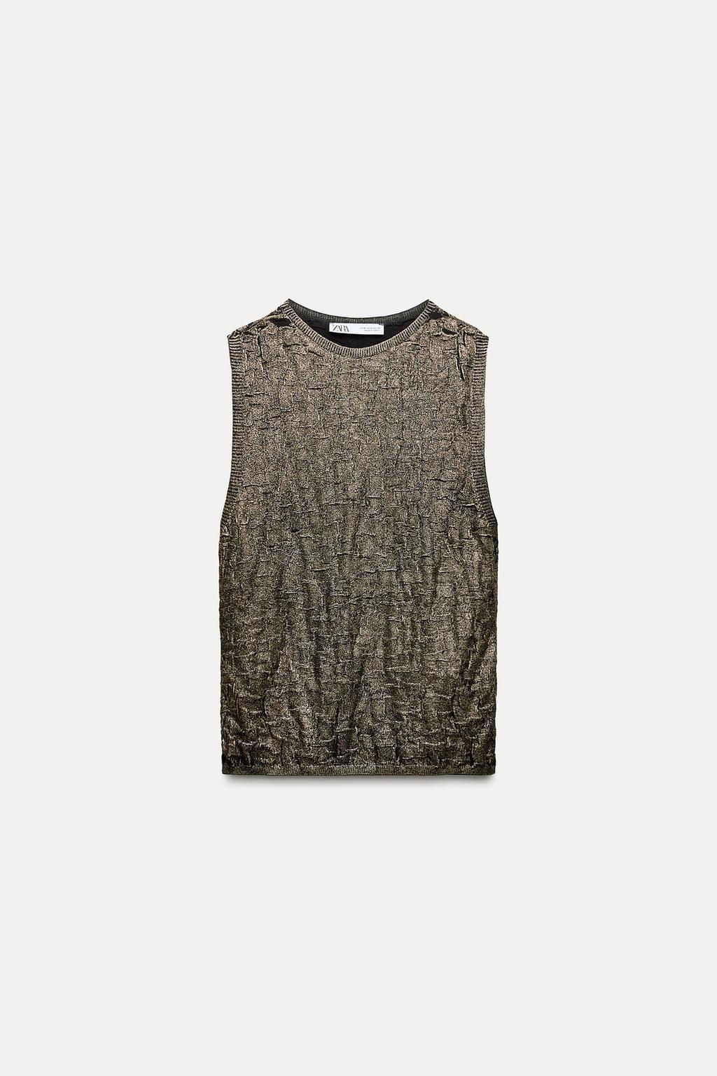 FOIL KNIT TOP - Zara фото 2