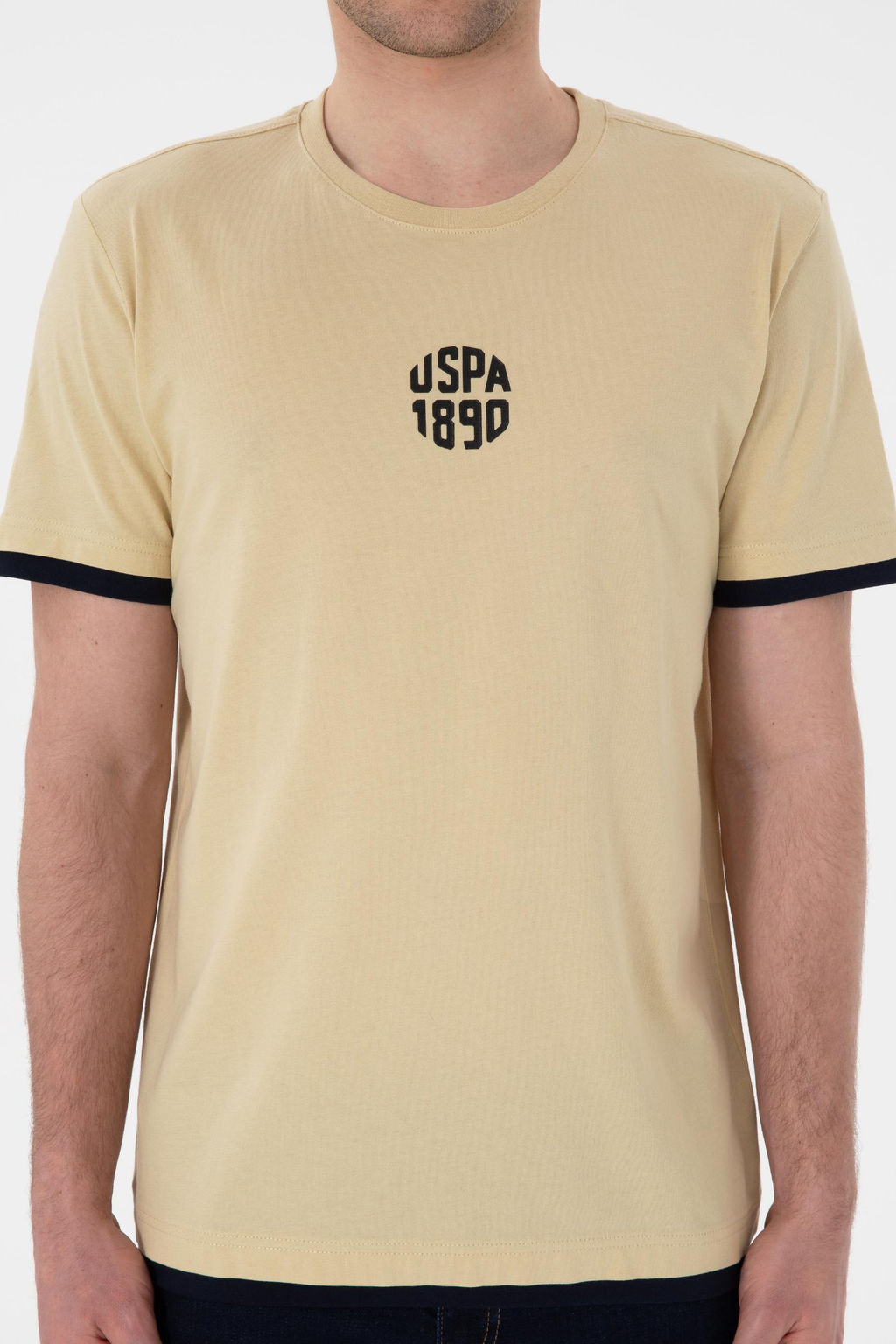 Erkek Regular Fit Bisiklet Yaka A__k Haki Ti__rt Sepette S_rpriz _ndirim - U.s. polo assn фото 6