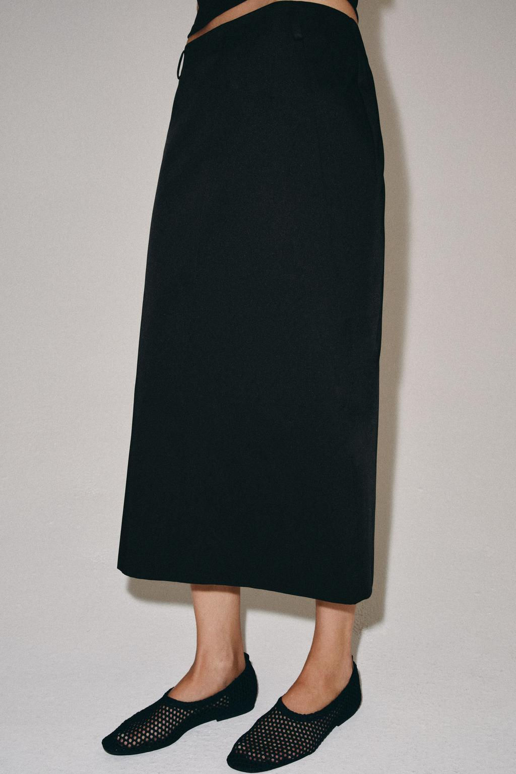 ZW COLLECTION VENTED MIDI SKIRT - Zara фото 5