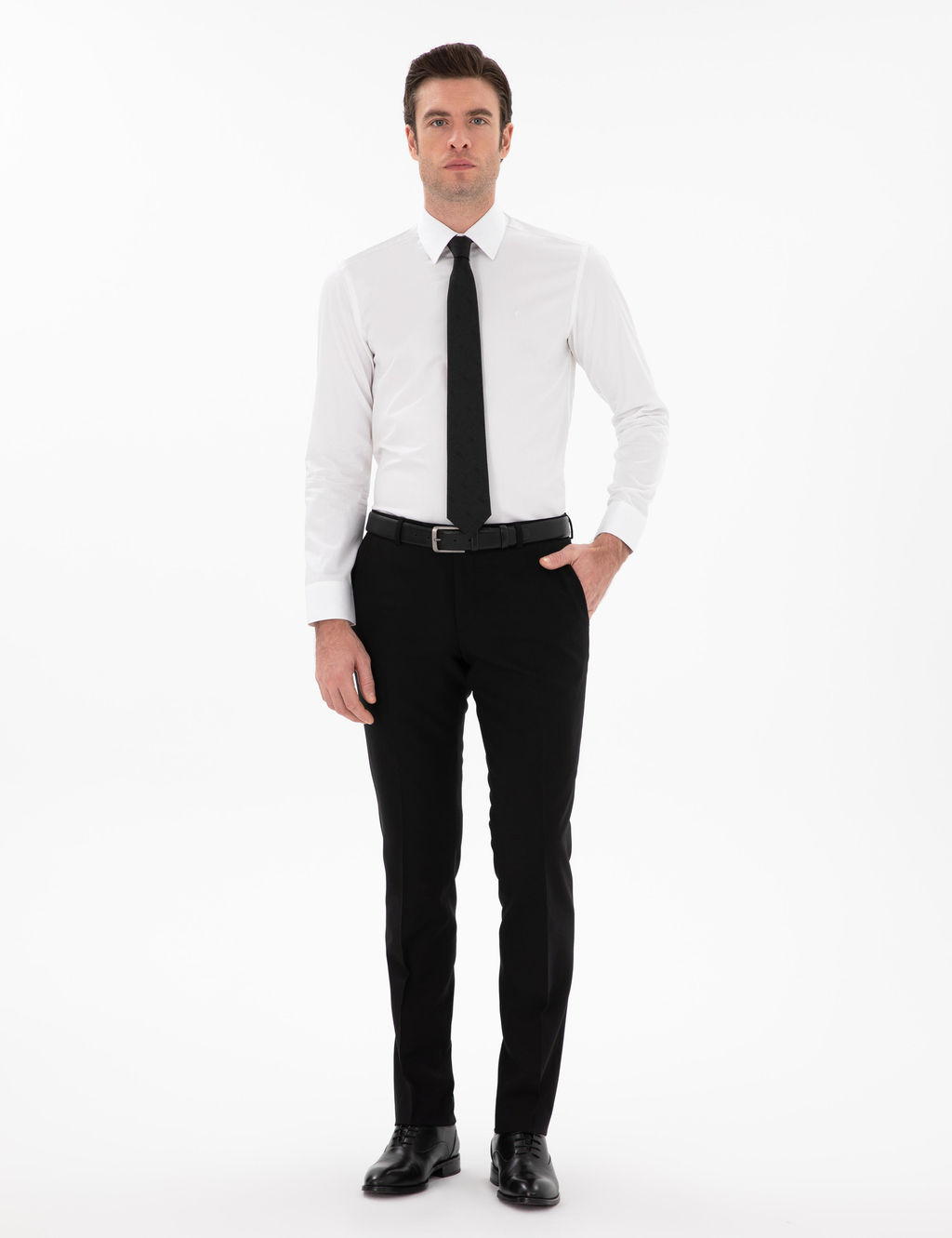 Beyaz Slim Fit Pamuklu Klasik G_mlek - Cacharel фото 4
